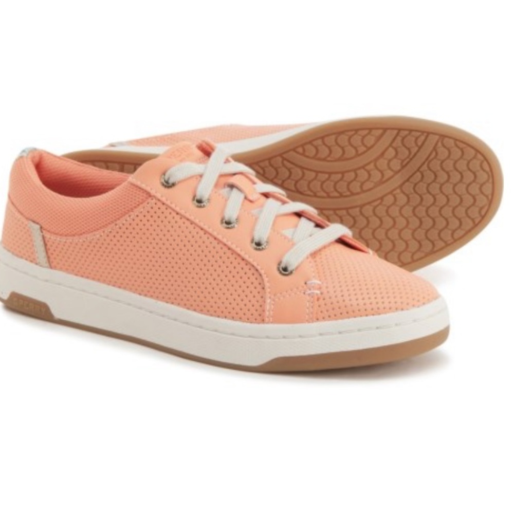 Sperry Sneaker Tennis Shoe Women’s Color Coral Size 8 NWT